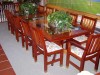 mahogany table chairs