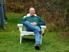 Adirondak chair made by Daggett Builders, Inc. - Property of Monhegan Public Library